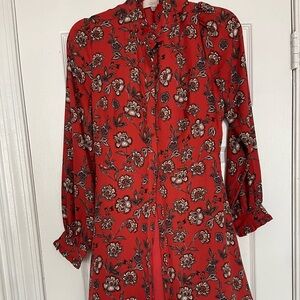 Floral Loft button up dress